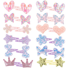 obeoby star-pattern toddler hair clips for sparkling everyday style