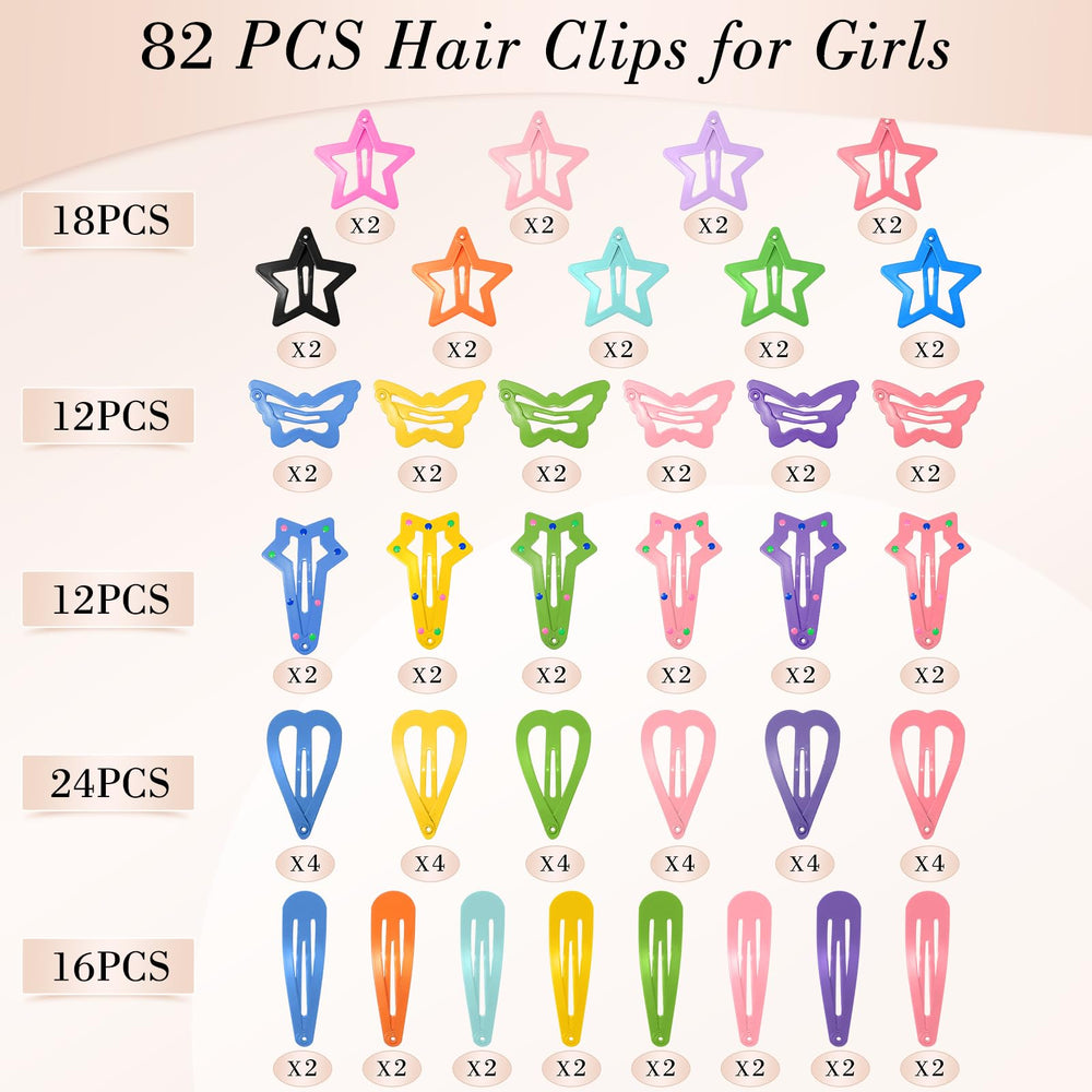 obeoby water-drop hair clip, translucent design adds subtle sparkle for school days and outings