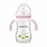 Oberni baby bottle anti-colic nipple reduces air intake during feeds