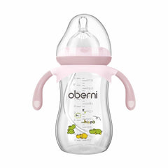 Oberni baby bottle anti-colic nipple reduces air intake during feeds