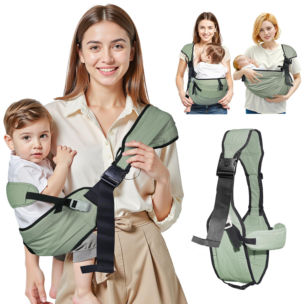 Oblitor baby carrier front view with adjustable straps for growing child comfort on the go
