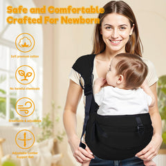 Oblitor baby carrier nap-mode: sitting or sleeping configurations for versatility.