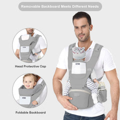 Ocanoiy backboard safeguards baby's head and neck on windy days.