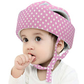 Ocanoiy baby helmet pink adjustable fits growing infants for safe play.