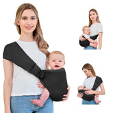 Ocanoiy Baby Sling Carrier mesh breathable close up showing cooling fabric for baby and parent.