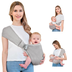 Ocanoiy baby sling carrier with breathable mesh for cool summer carries.