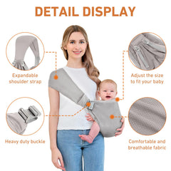 Ocanoiy ergonomic design supports an M-shaped hip position for baby.