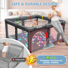 OCATO baby playpen ocean balls for engaging playtime