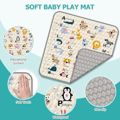 OCATO playpen non-slip base keeps baby secure on any floor.