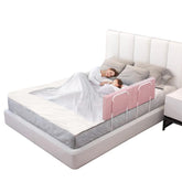 OCBAiLi bed rail pink pack toddler guard enhances safe sleep and easy access