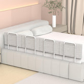 OCBAiLi bed rail toddler guard shown under mattress for secure sleep