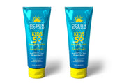 Ocean Potion Kids Sunscreen Lotion SPF50 bottle close-up for sun protection on skin