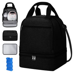 OCKLILY pump bag for Spectra S1 S2 with organized upper compartment for easy pumping on the go.