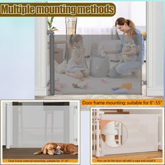 OCOELY mesh gate closed mode keeps toddlers safe while busy