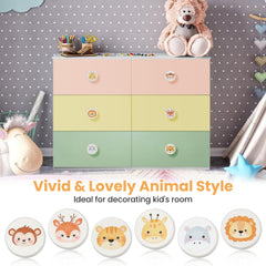 OctinPris tiger knob detail adds wildlife charm to nursery drawers