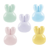 OctinPris bunny knob in light green front view enhances kids' furniture with playful color.
