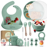 odoe 17-piece feeding set group photo shows a complete kit for mess-free meals.