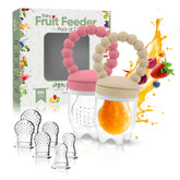 ODOE baby fruit feeder packaging shows a complete feeding set for weaning