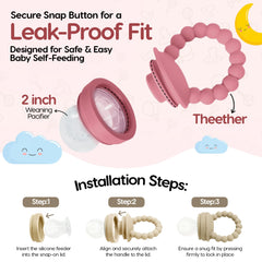 ODOE baby fruit teether close-up highlights soothing silicone texture