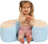 ODOXIA Baby Sit Up Pillow front view shows soft fabric and stable base for early sitting