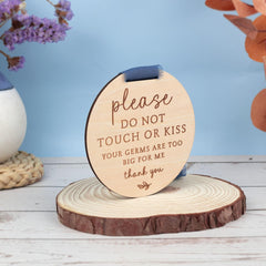 OENIZI blue 4.25-inch wood sign ready for attachment