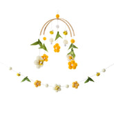 OESSUF baby mobile for crib with soft bell sounds improving nap time ambiance