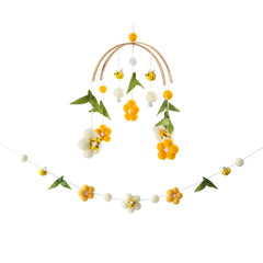OESSUF baby mobile for crib with soft bell sounds improving nap time ambiance