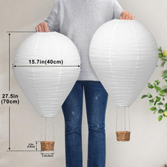 oetmilc hot air balloon lampshade 16inch handcrafted frame detail adds vintage charm to interiors.