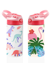 OFFNOVA 12oz sublimation tumbler pink with handle and straw lid for easy DIY design