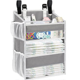 Ofiray-home hanging-diaper-organizer keeps baby essentials within reach during changes.