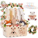 OFUSUY wooden baby shower crate closet demonstrates durable storage for clothes and toys.
