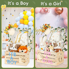 OFUSUY wooden gift-set components enable personalized decorating ideas for welcoming a new baby.