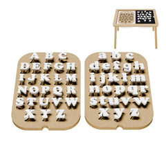 Ogears Flisat Trofast alphabet board insert for multisensory play and early literacy development.