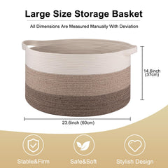 OIAHOMY 105L basket folded for compact storage space-saving organizing solution.