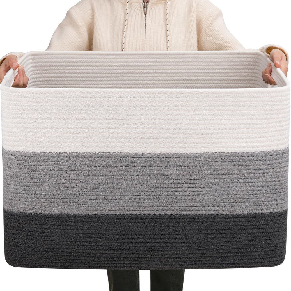 OIAHOMY 108L blanket basket front view for versatile storage