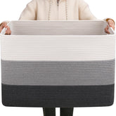 OIAHOMY 108L blanket basket front view for versatile storage