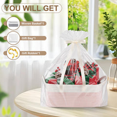 OIAHOMY basket on nightstand demonstrates bedside storage and tidy organization.