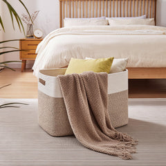 OIAHOMY extra large laundry basket handles for easy transport.