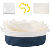 OIAHOMY gift basket empty with handle shows durable 12x8x5 frame for home storage.