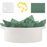 OIAHOMY gift basket with handle shows portable, stylish gifting.