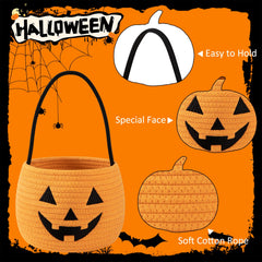 OIAHOMY cotton rope material bucket with soft-touch finish for kids