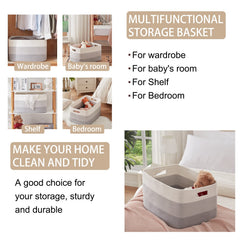 OIAHOMY basket folded flat for space-saving when not in use.