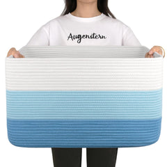 OIAHOMY large blanket basket full view keeps blankets tidy in living room