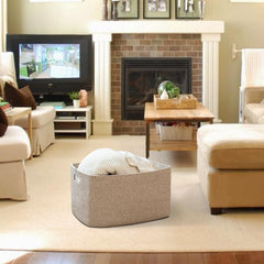 OIAHOMY nursery blanket basket ideal for baby essentials and organization.