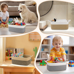OIAHOMY basket on nightstand shows versatile bedroom storage and décor.
