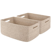 OIAHOMY storage basket 2pack on a shelf showing organized closet clutter reduction.