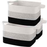 OIAHOMY storage basket gradient dark folded design for portable organization