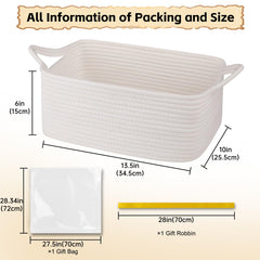 OIAHOMY woven basket cat-ear-handles showing easy-carry design.