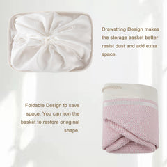 OIASKET 95L basket holds towels or toys, neatly, with a stylish weave.