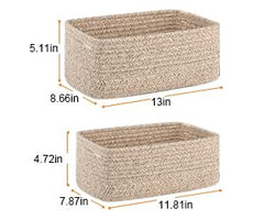OIASKET baby nursery storage closeup shows soft cotton baskets for toys.